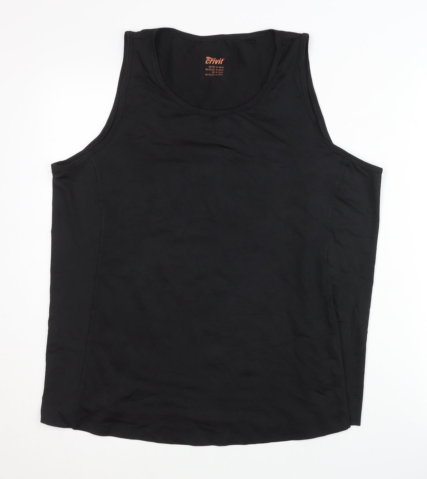 Crivit Unisex Black Athletic Tank Top Size 22