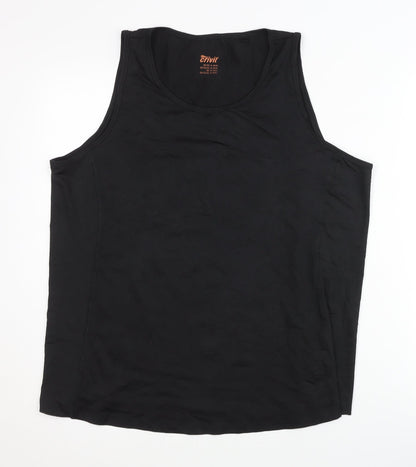 Crivit Unisex Black Athletic Tank Top Size 22