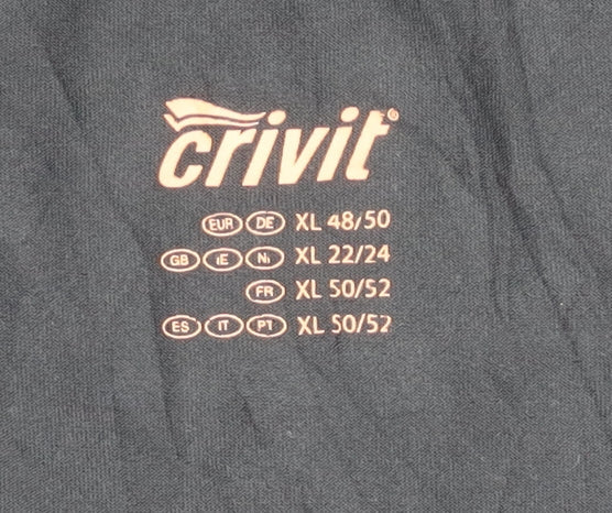 Crivit Unisex Black Athletic Tank Top Size 22