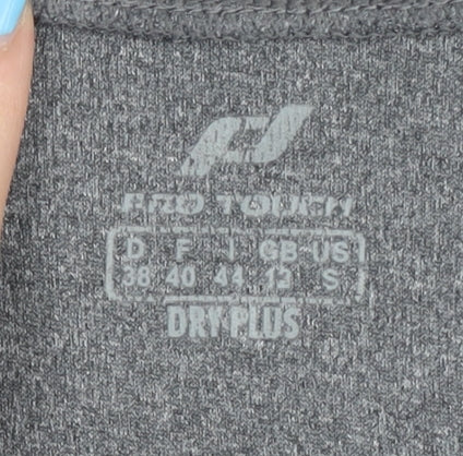 Pro Touch Women's Grey V-Neck T-Shirt, Size 10
