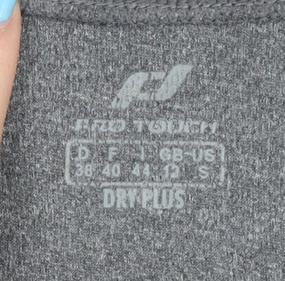 Pro Touch Women's Grey V-Neck T-Shirt, Size 10