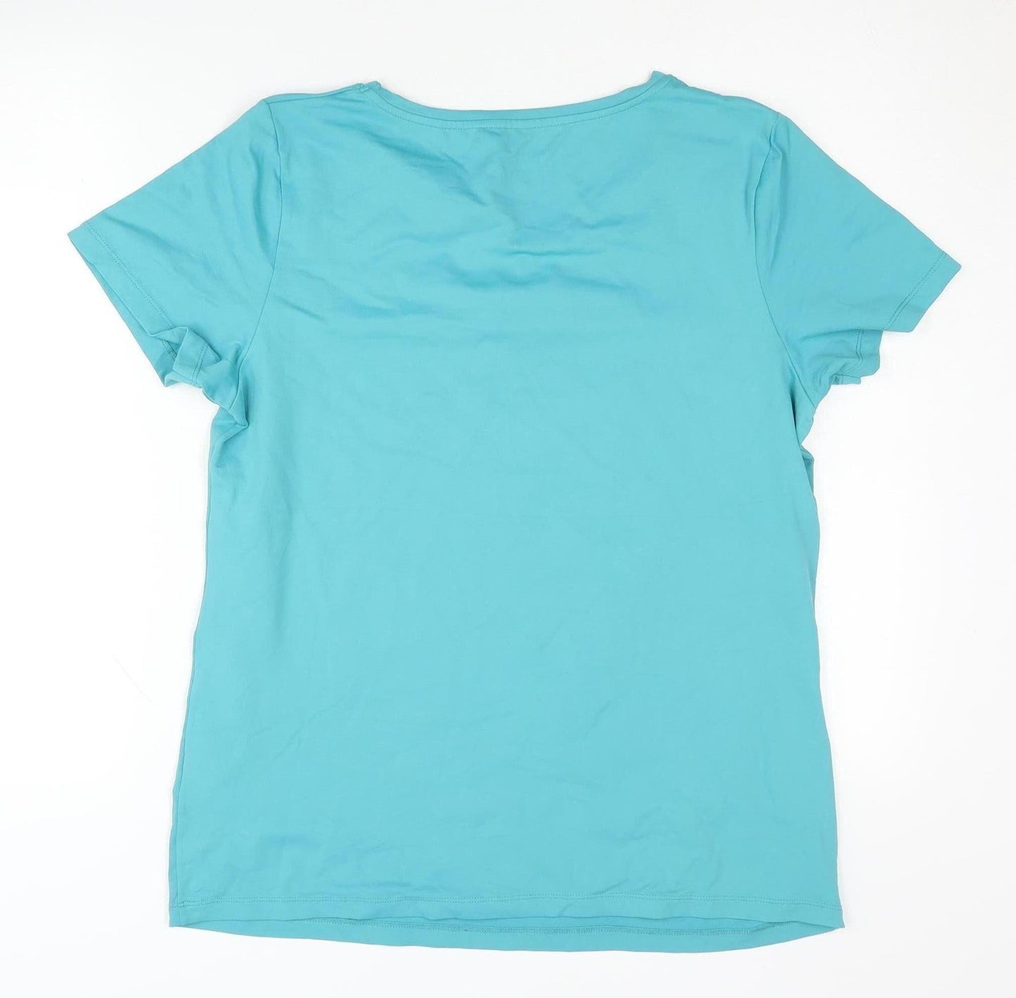 Push Ball Women's Blue XL Activewear T-Shirt