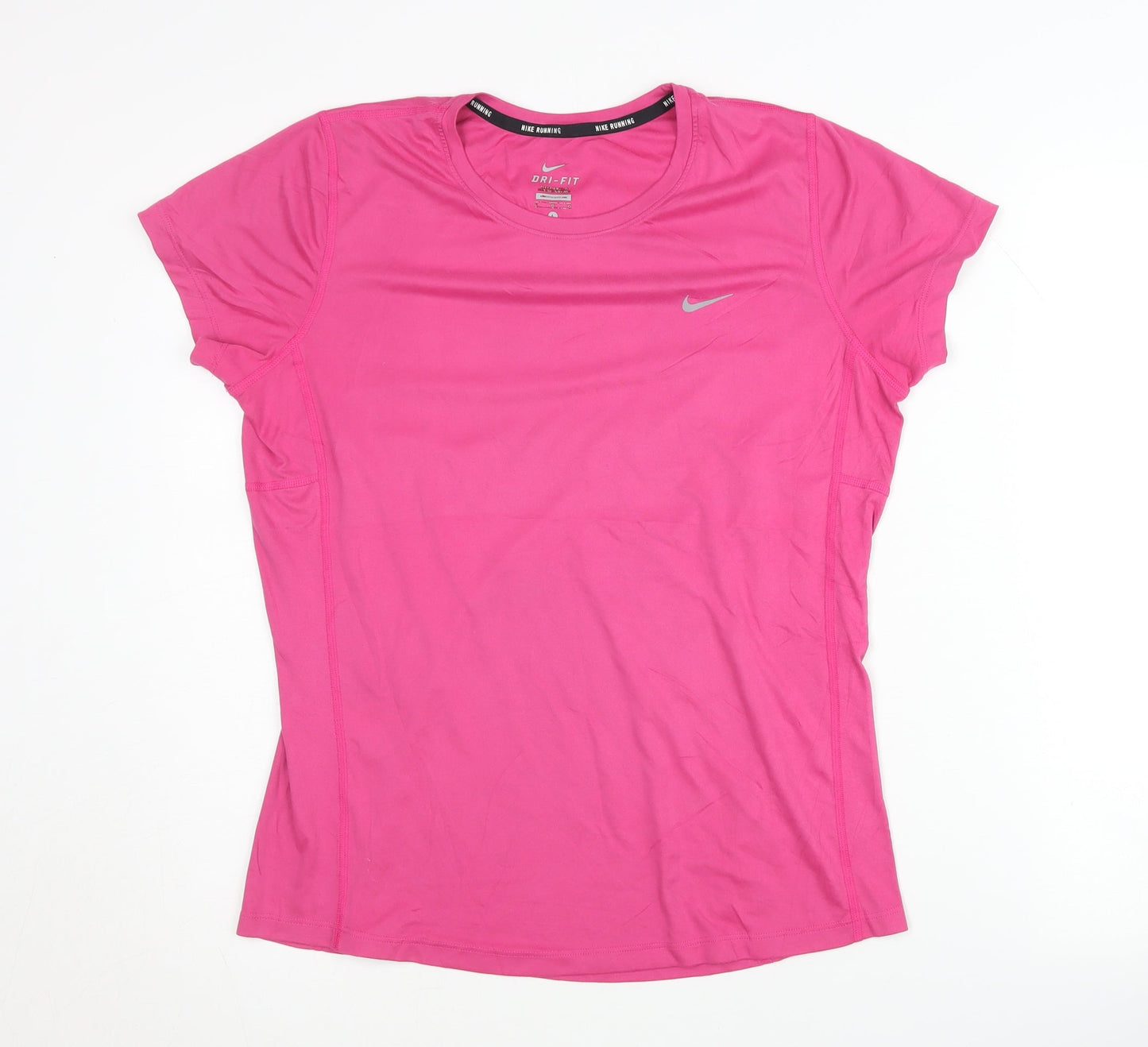 Nike Women's Pink T-Shirt L Moisture Wicking