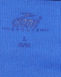 Men's Blue V-Neck Jersey T-Shirt - L