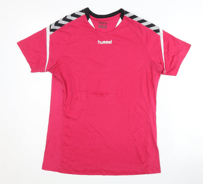 Mens UK Size S Hummel Pink  T-Shirt