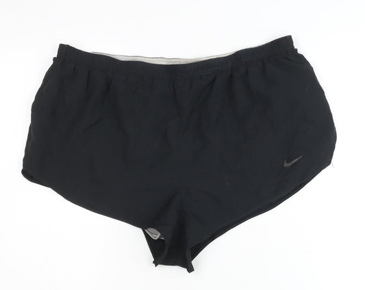Nike Womens Black Athletic Shorts XL Dri-FIT