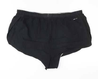 Nike Womens Black Athletic Shorts XL Dri-FIT
