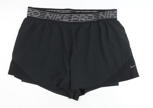 Nike Women's Black Athletic Shorts XL