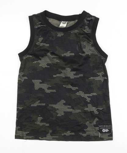 NBL Boys Black Camo Basketball Tank Top - Size 12