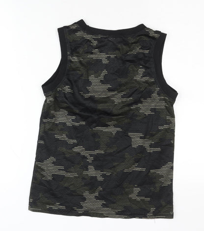 NBL Boys Black Camo Basketball Tank Top - Size 12
