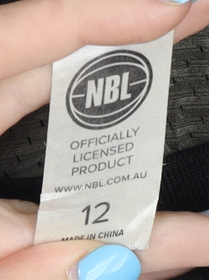 NBL Boys Black Camo Basketball Tank Top - Size 12