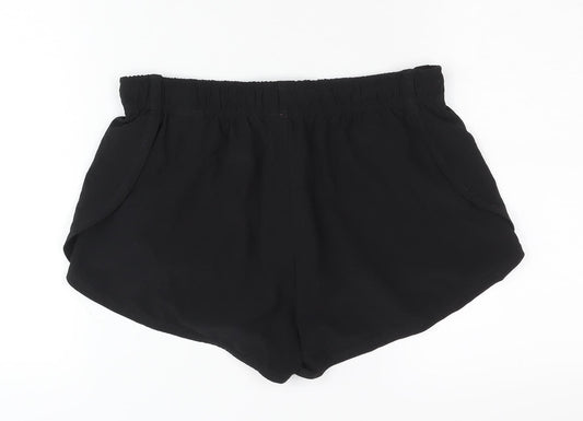 H&M Women's Black Athletic Shorts Size UK 8