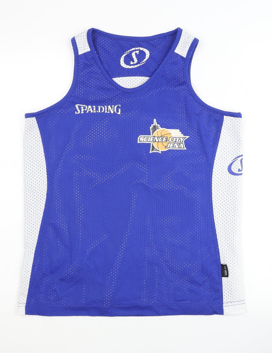 Spalding Men's XS Blue Basketball Tank Jersey