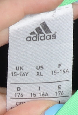 Adidas Boys Black T-Shirt 15-16 Years for Gym & Training