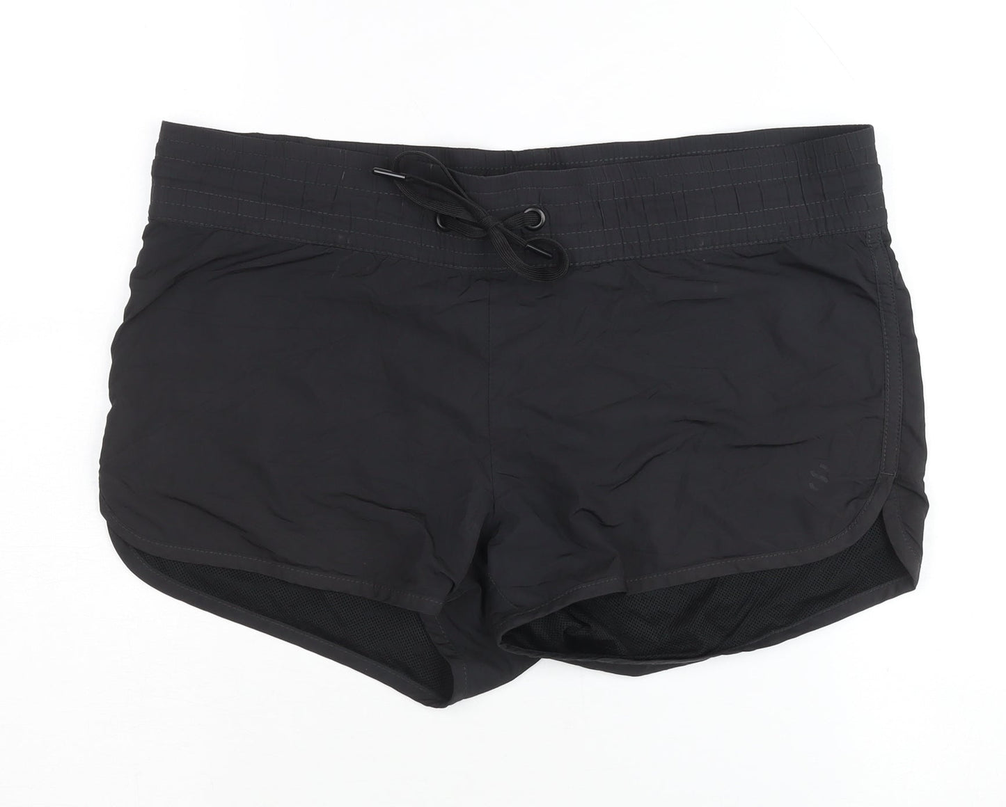 H&M Women's Black Athletic Shorts Size 8 for Gym & Yoga