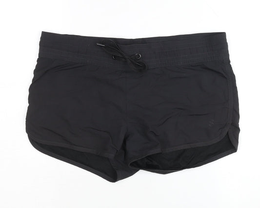 H&M Women's Black Athletic Shorts Size 8 for Gym & Yoga
