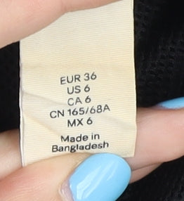 H&M Women's Black Athletic Shorts Size 8 for Gym & Yoga