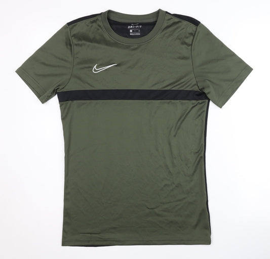 Nike Men's Dri-Fit Sports T-Shirt S Black Green