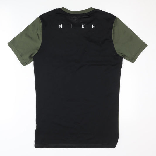 Nike Men's Dri-Fit Sports T-Shirt S Black Green