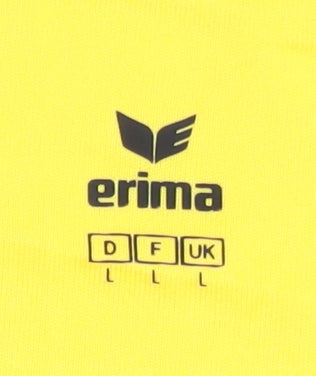 Erima Men's Yellow Basic T-Shirt, Size L