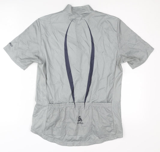 Unisex Adults UK Size M Odlo Grey Cycling T-Shirt