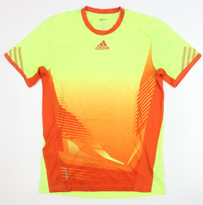 Adidas Men's Multicoloured Athletic T-Shirt, Size S