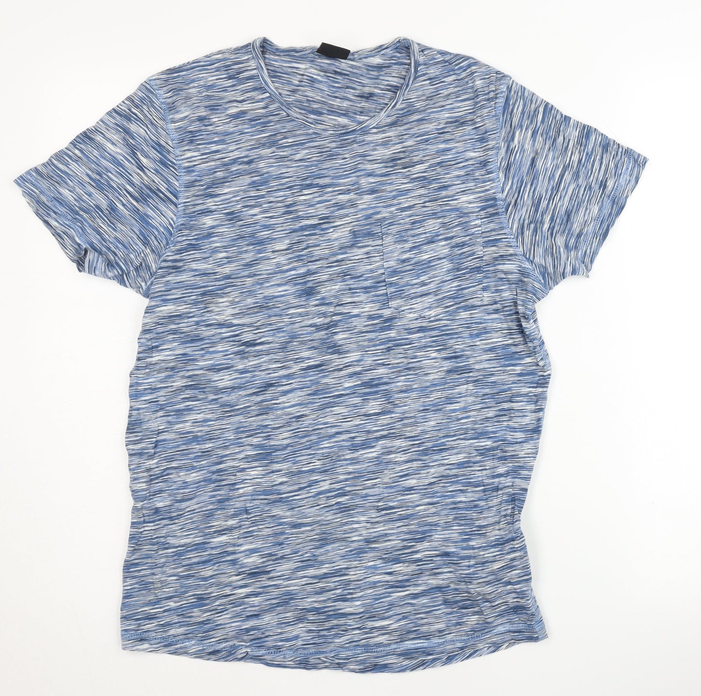 FSBN Men's Blue Slim Fit T-Shirt, Size M