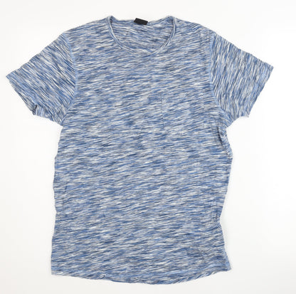 FSBN Men's Blue Slim Fit T-Shirt, Size M
