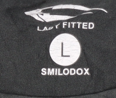 Smilodox Women's Black Athletic T-Shirt L