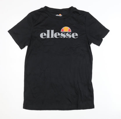 Ellesse Girls Black T-Shirt, Size 12 Years, Activewear