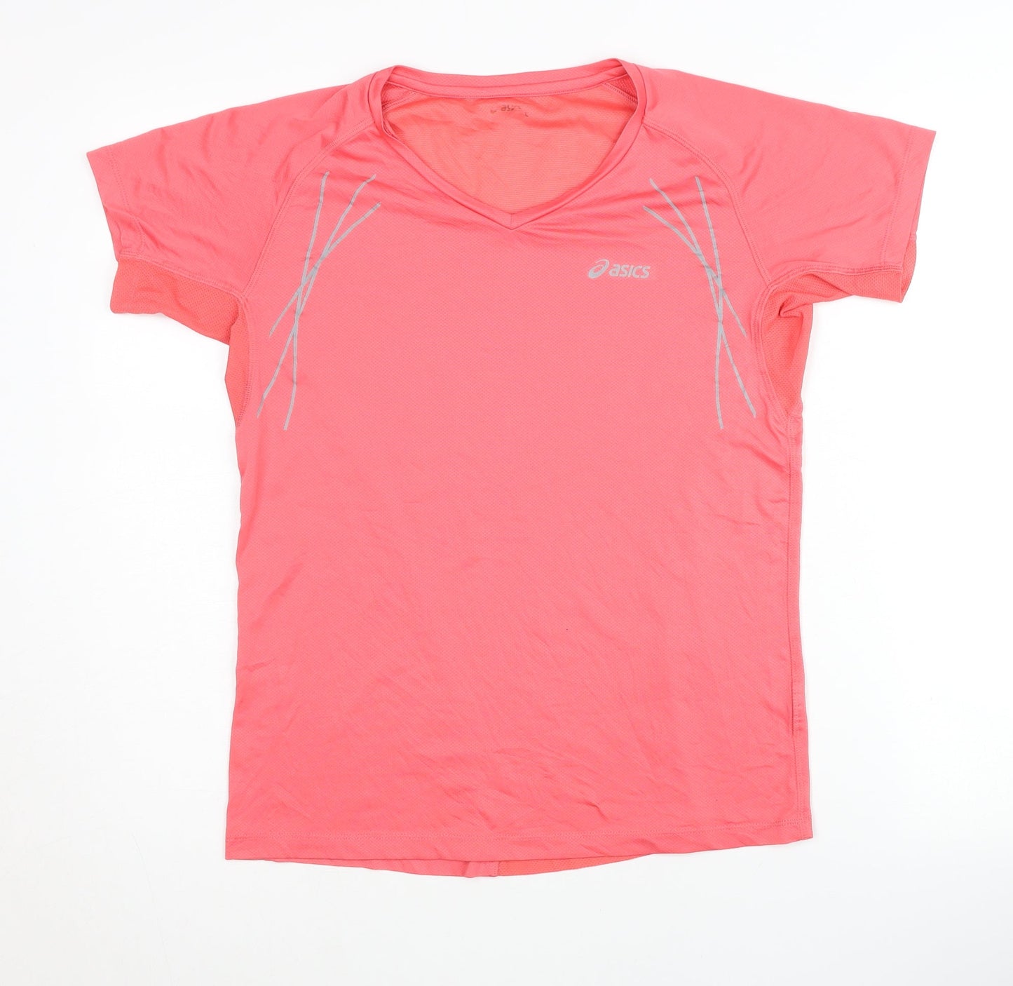 Womens UK Size L ASICS Pink Running & Jogging T-Shirt