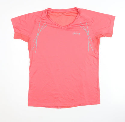 Womens UK Size L ASICS Pink Running & Jogging T-Shirt