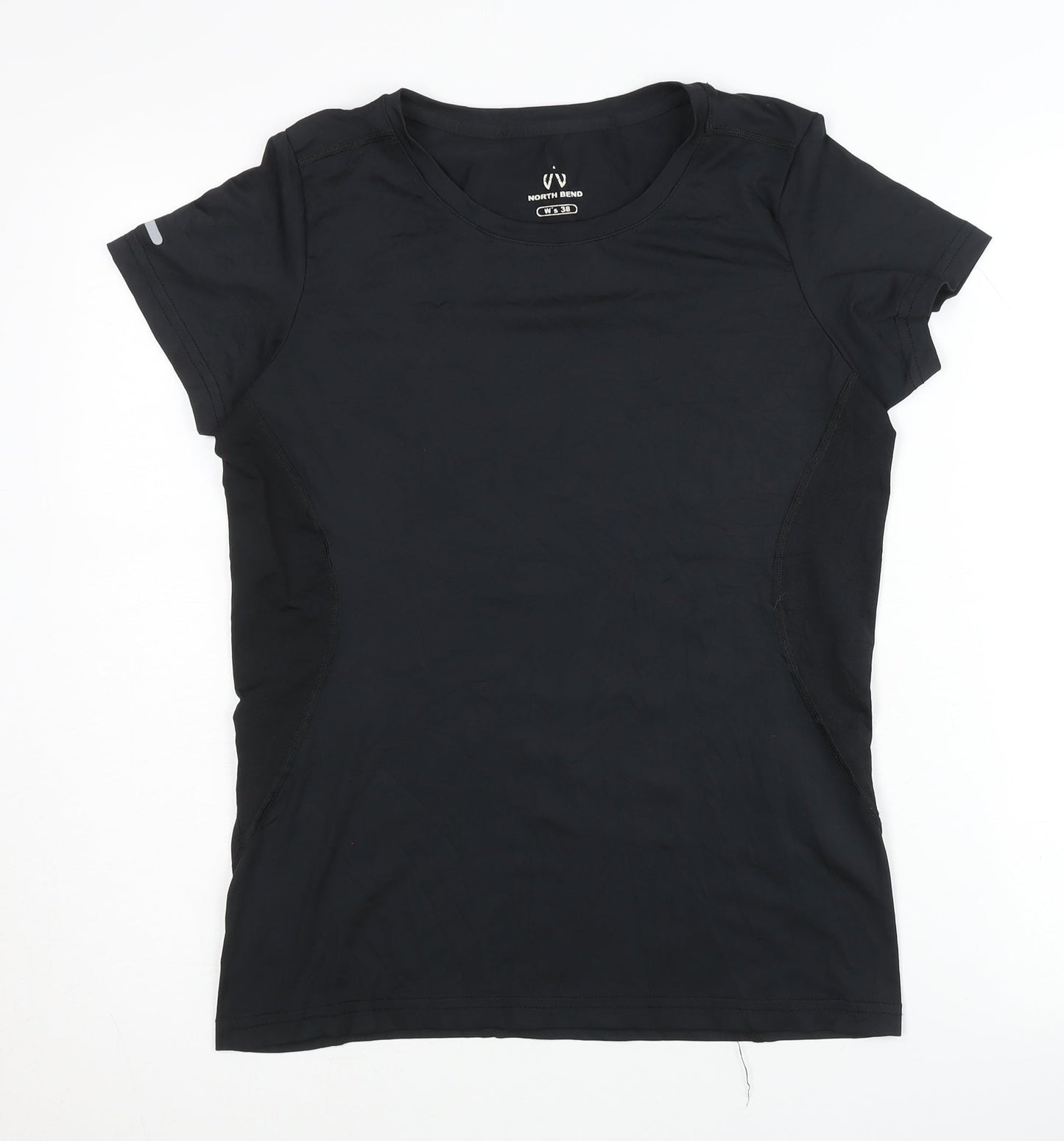 North Bend Women's Black Athletic T-Shirt Size 10