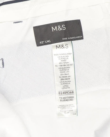 Marks and Spencer Blue Men's Trousers 42