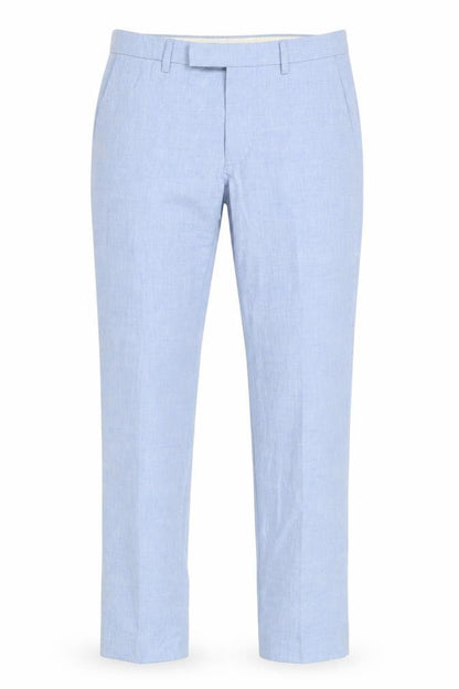 Mens UK Size 30 in Marks and Spencer Slim Fit Formal Blue Trousers