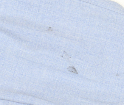 Marks and Spencer Men's Blue Slim Fit Trousers