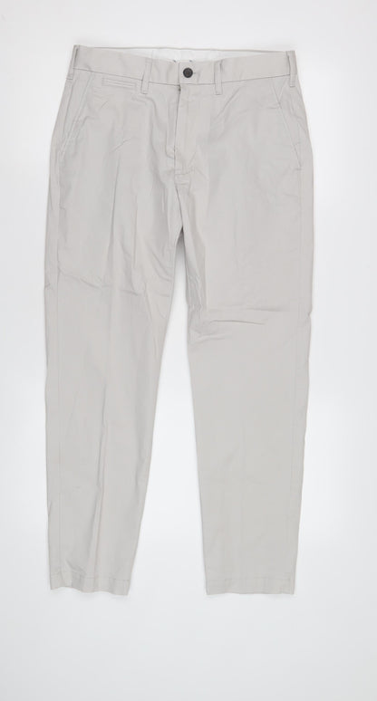 Womens UK Size 30 Marks and Spencer Slim Fit Chino Ivory Trousers