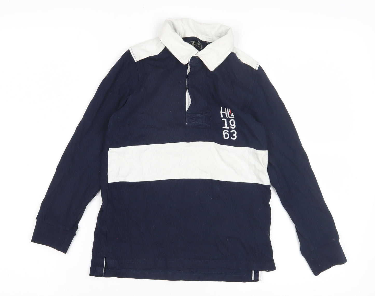 Henri Lloyd Boys Blue Rugby Shirt 7-8 Years