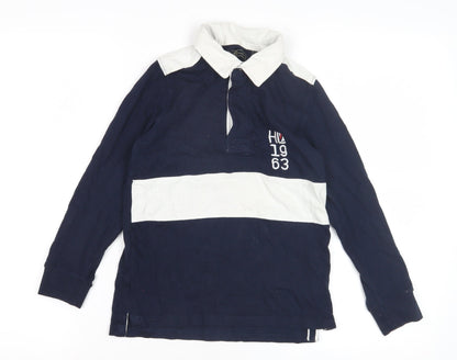 Henri Lloyd Boys Blue Rugby Shirt 7-8 Years