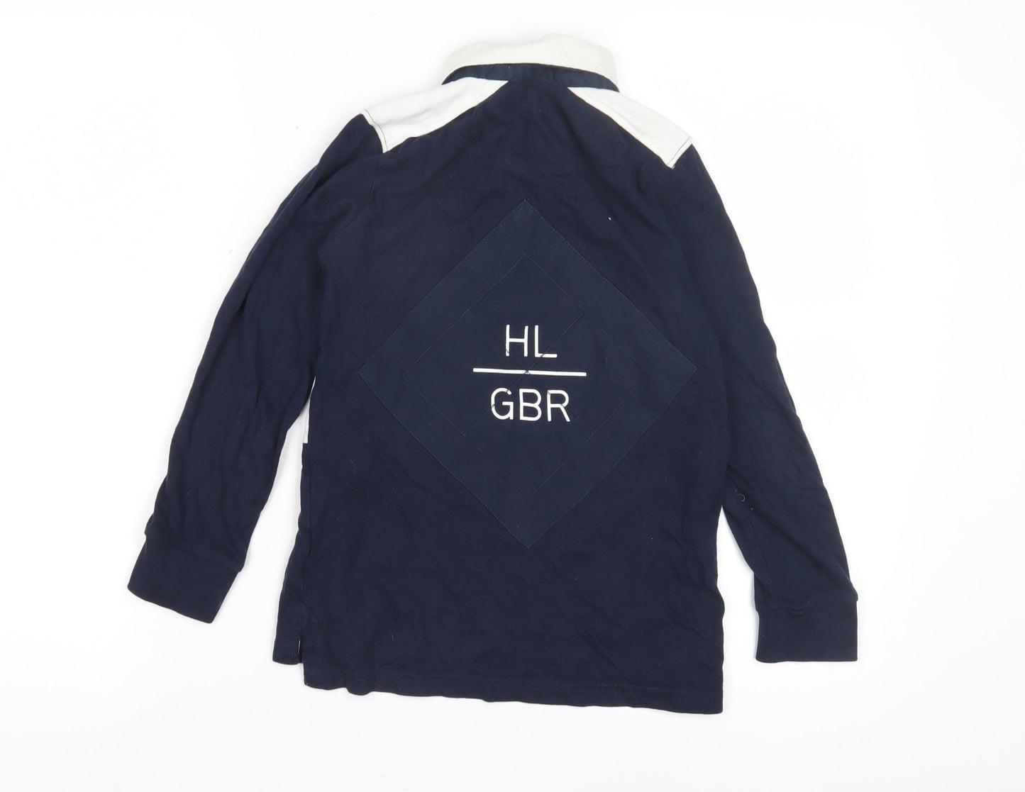 Henri Lloyd Boys Blue Rugby Shirt 7-8 Years