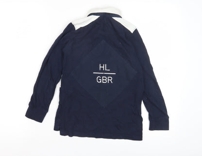 Henri Lloyd Boys Blue Rugby Shirt 7-8 Years