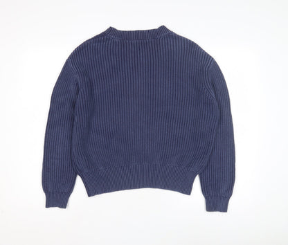 Womens UK Size M Replay Blue Pullover Jumper