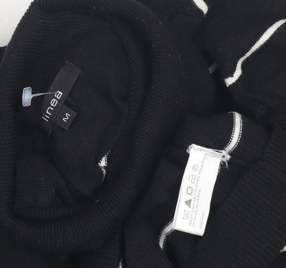 Womens UK Size M Linea Black Pullover Jumper