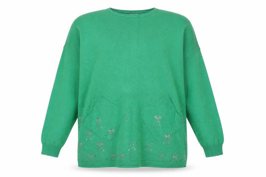 Country Casuals Women's Green L/XL Relaxed Jumper