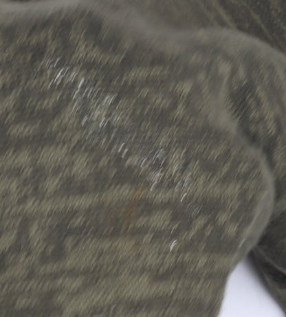 James Pringle Men's Green V-Neck Cotton Jumper L