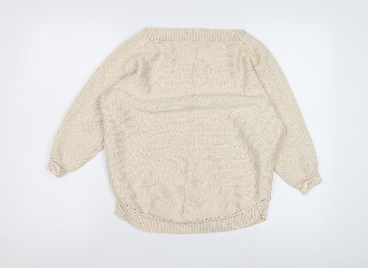 Womens UK Size M Bonmarché Beige Pullover Jumper
