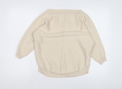 Womens UK Size M Bonmarché Beige Pullover Jumper