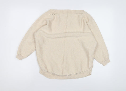 Womens UK Size M Bonmarché Beige Pullover Jumper