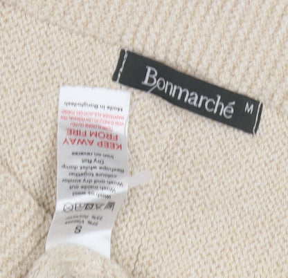 Womens UK Size M Bonmarché Beige Pullover Jumper