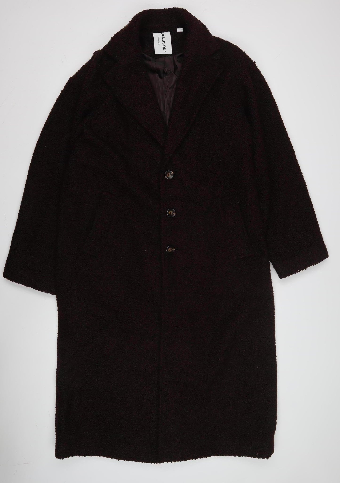 Womens UK Size XS COLLUSION Black Basic Jacket